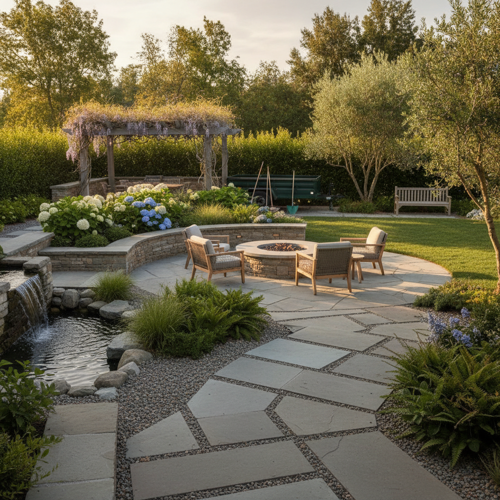 The Landscaping environment behind Green Ridge Landscaping