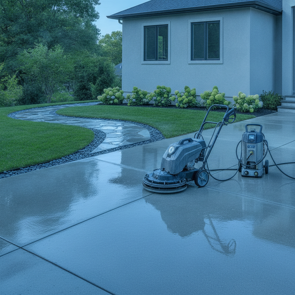 A detail of Summit Pressure Washing's work