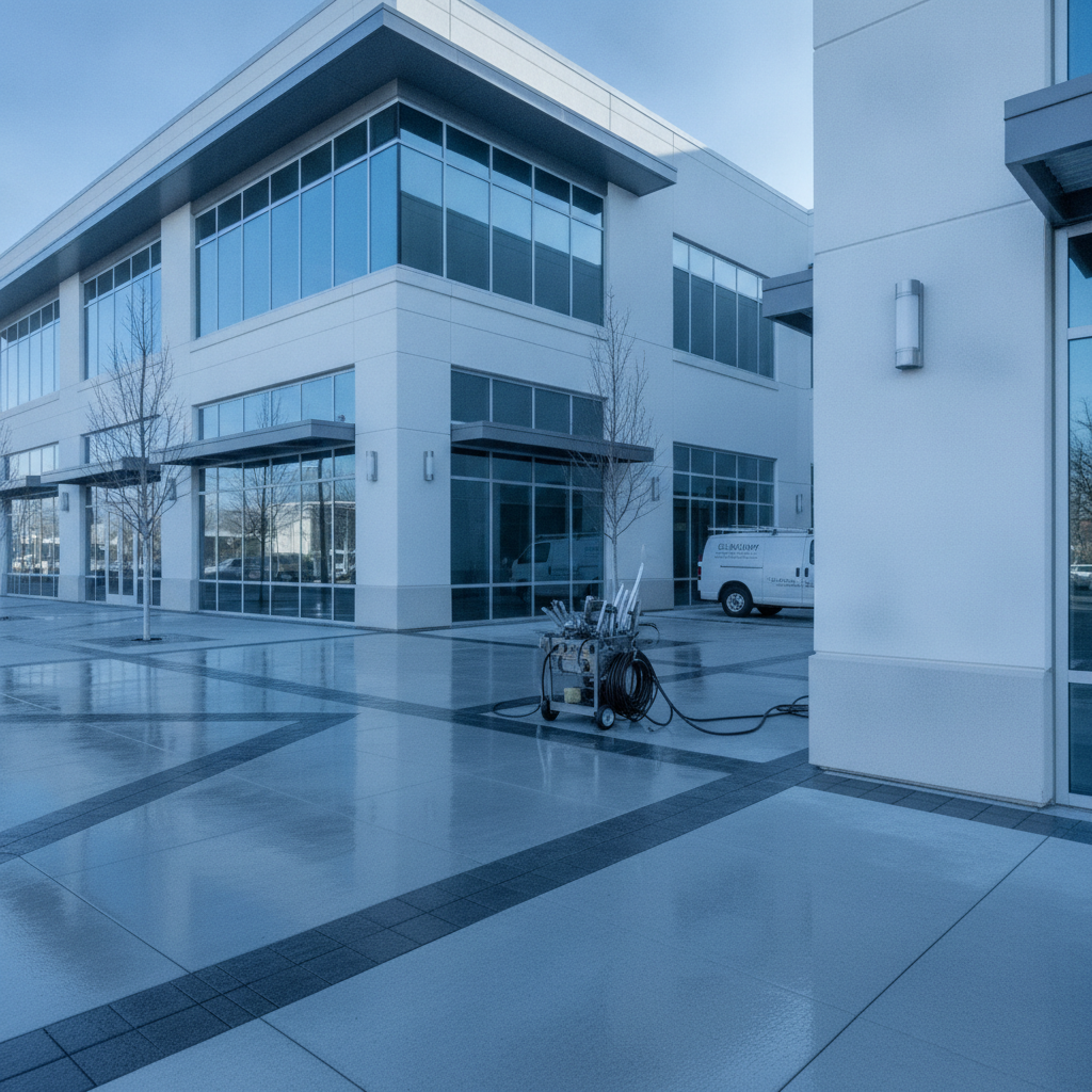 The Pressure Washing environment behind Summit Pressure Washing